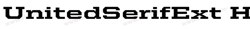 UnitedSerifExt Heavy字体转换
